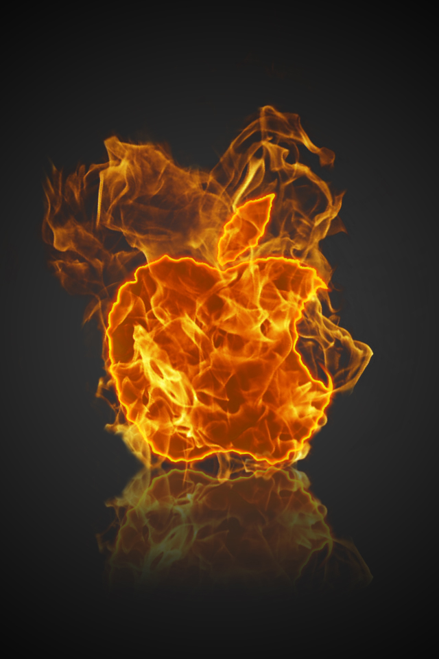 apple on fire